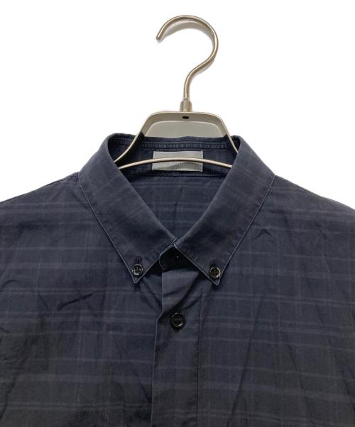 DIOR HOMME（ディオール オム）Dior Homme (ディオール オム) L/Sチェックシャツ ブラック サイズ:38の古着・服飾アイテム