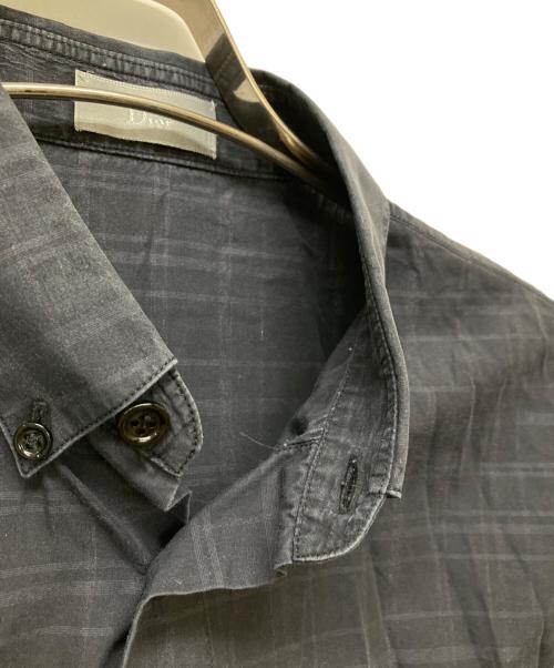 DIOR HOMME（ディオール オム）Dior Homme (ディオール オム) L/Sチェックシャツ ブラック サイズ:38の古着・服飾アイテム