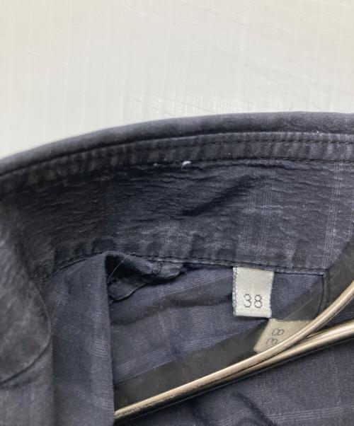 DIOR HOMME（ディオール オム）Dior Homme (ディオール オム) L/Sチェックシャツ ブラック サイズ:38の古着・服飾アイテム