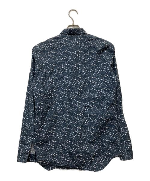 DIOR HOMME（ディオール オム）Dior Homme (ディオール オム) 総柄シャツ ネイビー サイズ:39の古着・服飾アイテム