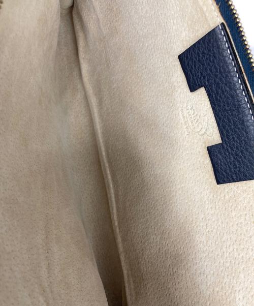 cisei（シセイ）Cisei (シセイ) レザークラッチバッグ ネイビーの古着・服飾アイテム