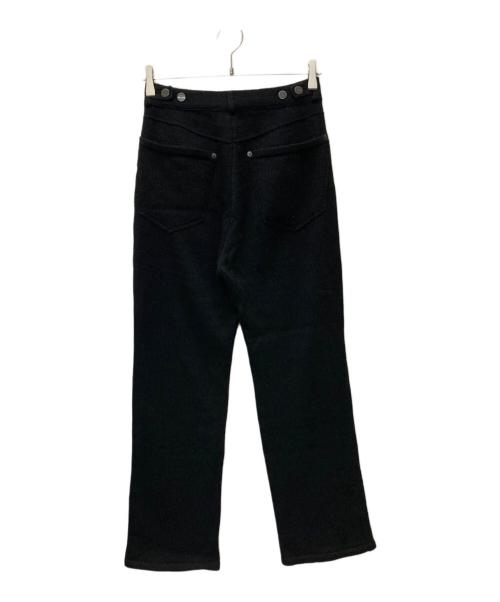 AURALEE（オーラリー）AURALEE (オーラリー) WOOL FINE SPINNING HEAVY KNIT 5P PANTS ブラックの古着・服飾アイテム