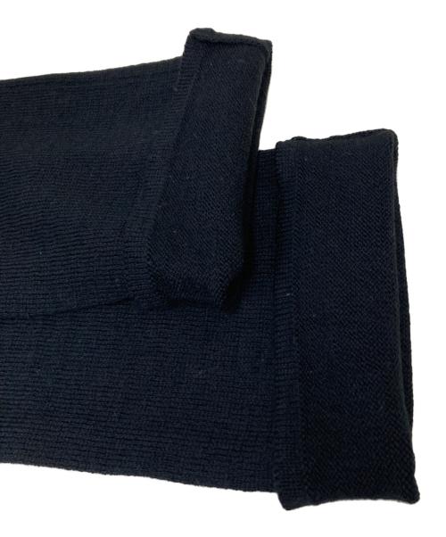 AURALEE（オーラリー）AURALEE (オーラリー) WOOL FINE SPINNING HEAVY KNIT 5P PANTS ブラックの古着・服飾アイテム