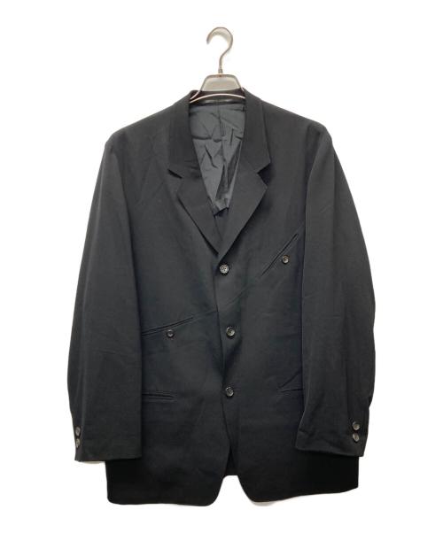 Yohji Yamamoto pour homme（ヨウジヤマモト プールオム）Yohji Yamamoto pour homme (ヨウジヤマモト プールオム) スラッシュポケットテーラードジャケット ブラック サイズ:Sの古着・服飾アイテム