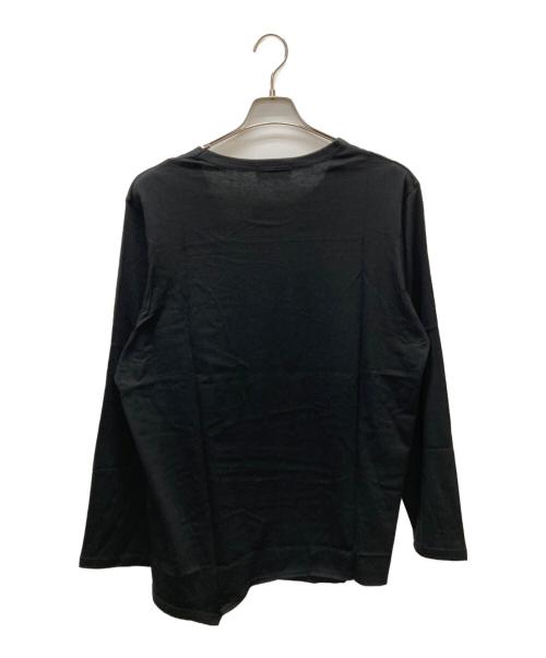 Yohji Yamamoto pour homme（ヨウジヤマモト プールオム）Yohji Yamamoto pour homme (ヨウジヤマモト プールオム) ネック裁断ロングスリーブカットソー ブラック サイズ:3の古着・服飾アイテム