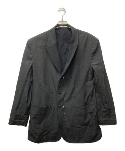 Yohji Yamamoto pour homme（ヨウジヤマモト プールオム）Yohji Yamamoto pour homme (ヨウジヤマモト プールオム) リバーシブル小便小僧 チャームジャケット ブラック サイズ:4の古着・服飾アイテム