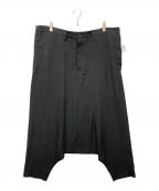 Yohji Yamamoto pour hommeヨウジヤマモト プールオム）の古着「TA TUXEDO SARROUEL PANTS」｜ブラック