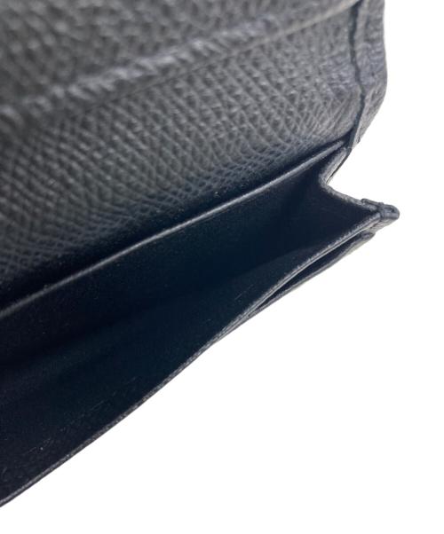 YOHJI YAMAMOTO（ヨウジヤマモト）YOHJI YAMAMOTO (ヨウジヤマモト) レザーカードケース ブラックの古着・服飾アイテム