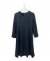UNTITLED（アンタイトル）の古着「スリットネックフレアワンピース」｜ネイビー