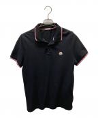 MONCLERモンクレール）の古着「MAGLIA POLO MANIACA CORTA」｜ブラック
