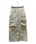 MAISON SPECIALメゾンスペシャル）の古着「カーゴスカート」｜ホワイト