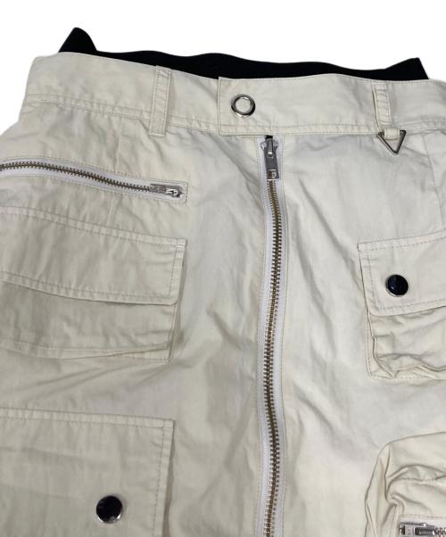MAISON SPECIAL（メゾンスペシャル）MAISON SPECIAL (メゾンスペシャル) カーゴスカート ホワイト サイズ:36の古着・服飾アイテム