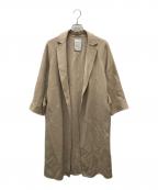 Nobleノーブル）の古着「リバーオーバーカラーコート」｜ベージュ