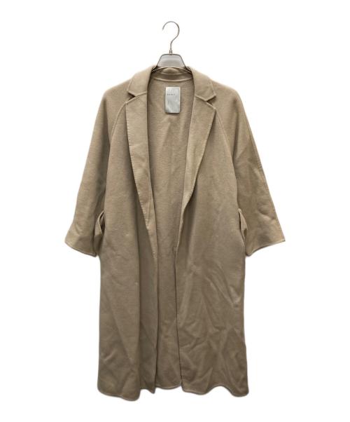 Noble（ノーブル）Noble (ノーブル) リバーオーバーカラーコート ベージュ サイズ:38の古着・服飾アイテム