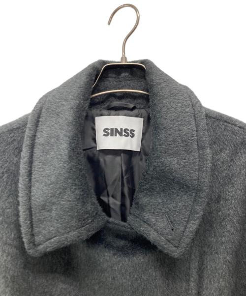 SINSS（シンス）SINSS (シンス) Shaggy oversized coat グレー サイズ:Mの古着・服飾アイテム