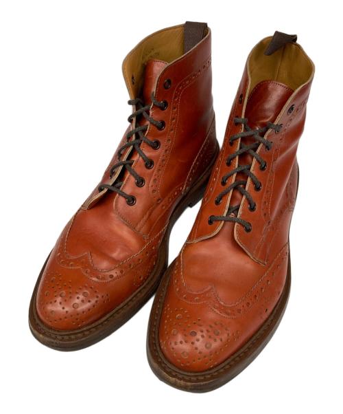 Tricker's（トリッカーズ）Tricker's (トリッカーズ) Paul Smith (ポールスミス) 別注カントリーブーツ ブラウン サイズ:3 1/2の古着・服飾アイテム