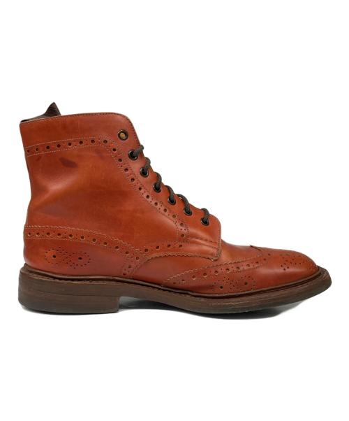 Tricker's（トリッカーズ）Tricker's (トリッカーズ) Paul Smith (ポールスミス) 別注カントリーブーツ ブラウン サイズ:3 1/2の古着・服飾アイテム