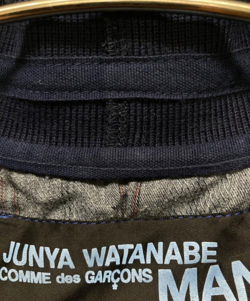 COMME des GARCONS JUNYA WATANABE MAN（コム デ ギャルソン ジュンヤ ワタナベ マン）COMME des GARCONS JUNYA WATANABE MAN (コム デ ギャルソン ジュンヤ ワタナベ マン) LACOSTE (ラコステ) コラボシャツジャケット ネイビー サイズ:Mの古着・服飾アイテム