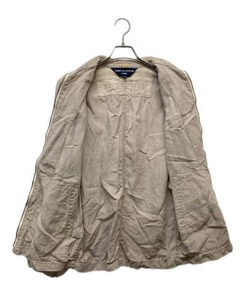 COMME des GARCONS HOMME（コムデギャルソン オム）COMME des GARCONS HOMME (コムデギャルソン オム) リネンジャケット ベージュ サイズ:Sの古着・服飾アイテム
