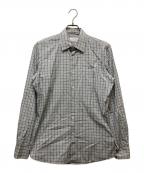 PRADAプラダ）の古着「チェックシャツ」｜ブルー