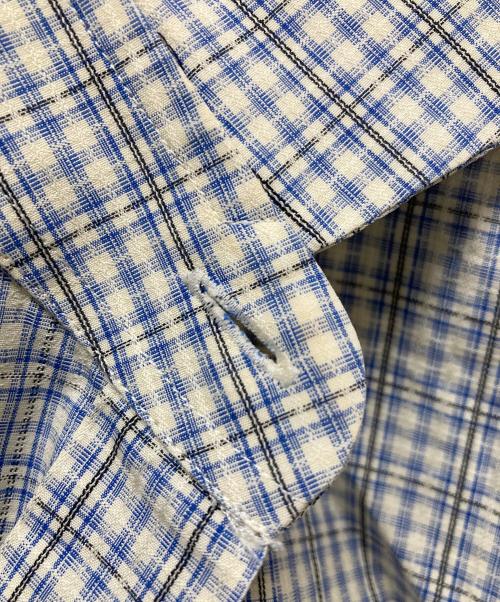 PRADA（プラダ）PRADA (プラダ) チェックシャツ ブルー サイズ:39の古着・服飾アイテム