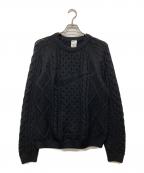 NIKEナイキ）の古着「AS M NL CABLE KNIT SWEATER LS」｜ブラック
