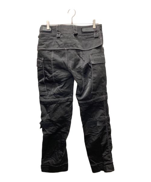 1017 ALYX 9SM（テンセブンティーン アリクス ナインエスエム）1017 ALYX 9SM (アリクス) ステッチナイロンカーゴパンツ ブラック サイズ:48の古着・服飾アイテム