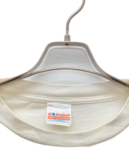 SAINT MICHAEL（セントマイケル）SAINT MICHAEL (セントマイケル) LOVE UR SAINT ロンT ホワイト サイズ:Ｍの古着・服飾アイテム