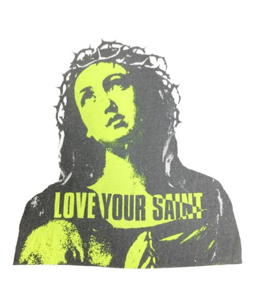 SAINT MICHAEL（セントマイケル）SAINT MICHAEL (セントマイケル) LOVE UR SAINT ロンT ホワイト サイズ:Ｍの古着・服飾アイテム