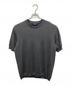 HERNOヘルノ）の古着「ジャージー ニット エフェクト Tシャツ」｜グレー