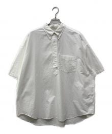 Graphpaper（グラフペーパー）の古着「Oxford S/S Oversized B.D Pullover Shirt/GM251-50026B」｜ホワイト