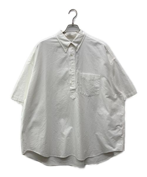 Graphpaper（グラフペーパー）Graphpaper (グラフペーパー) Oxford S/S Oversized B.D Pullover Shirt/GM251-50026B ホワイト サイズ:O/Sの古着・服飾アイテム