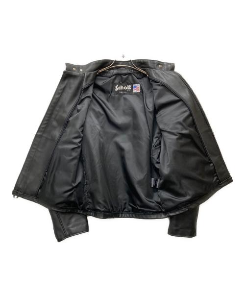 Schott（ショット）Schott (ショット) シングルライダースジャケット ブラック サイズ:44の古着・服飾アイテム