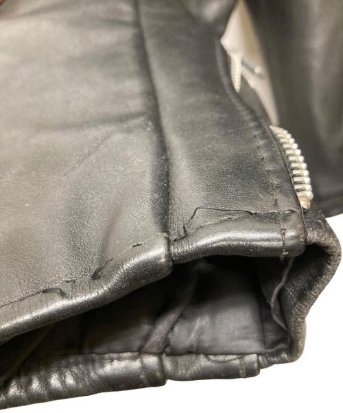 Schott（ショット）Schott (ショット) ボアライナー付シングルライダースジャケット ブラック サイズ:44の古着・服飾アイテム