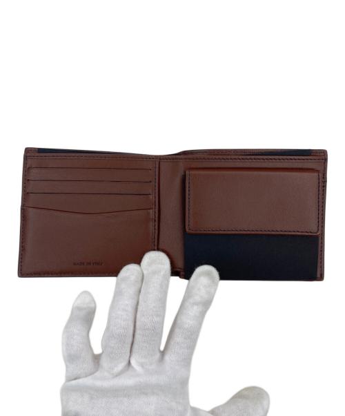 serapian（セラピアン）SERAPIAN (セラピアン) コインポケット付き二つ折り財布 ネイビー 未使用品の古着・服飾アイテム