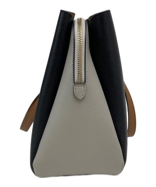 FURLA（フルラ）FURLA (フルラ) ミネルヴァ トートバッグ ブラック×ベージュの古着・服飾アイテム