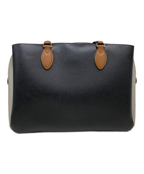 FURLA（フルラ）FURLA (フルラ) ミネルヴァ トートバッグ ブラック×ベージュの古着・服飾アイテム