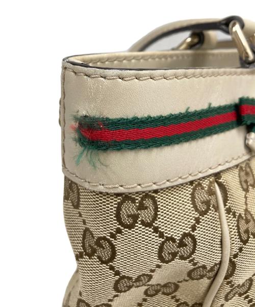 GUCCI（グッチ）GUCCI (グッチ) メイフェア シェリーライン トートバッグ ベージュの古着・服飾アイテム