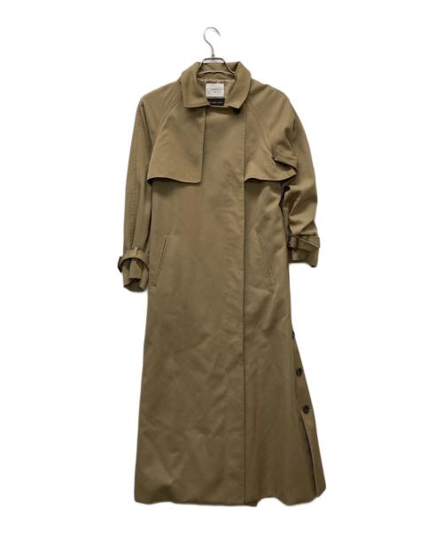 Ameri（アメリ）Ameri (アメリ) MINIMAL FLARE LONG TRENCH COAT ベージュ サイズ:Mの古着・服飾アイテム
