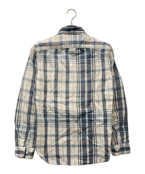 RRL（ダブルアールエル）RRL (ダブルアールエル) コットンチェックシャツ ブルー サイズ:XSの古着・服飾アイテム
