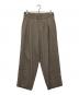 KOLOR（カラー）の古着「サージワイドトラウザーパンツ」｜ベージュ