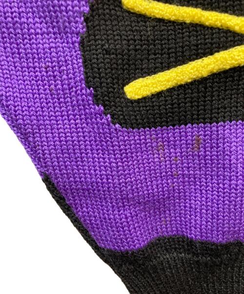 GIANNI VERSACE（ジャンニ・ヴェルサーチ）GIANNI VERSACE (ジャンニ・ヴェルサーチ) ヴィンテージ刺繍ニット/90’S パープル サイズ:表記なしの古着・服飾アイテム