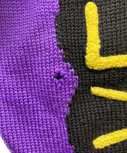 GIANNI VERSACE（ジャンニ・ヴェルサーチ）GIANNI VERSACE (ジャンニ・ヴェルサーチ) ヴィンテージ刺繍ニット/90’S パープル サイズ:表記なしの古着・服飾アイテム
