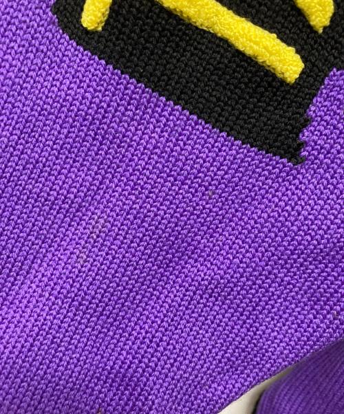 GIANNI VERSACE（ジャンニ・ヴェルサーチ）GIANNI VERSACE (ジャンニ・ヴェルサーチ) ヴィンテージ刺繍ニット/90’S パープル サイズ:表記なしの古着・服飾アイテム