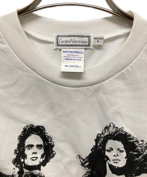 GIANNI VERSACE（ジャンニ・ヴェルサーチ）GIANNI VERSACE (ジャンニ・ヴェルサーチ) プリントTシャツ/90’s ホワイト サイズ:Lの古着・服飾アイテム