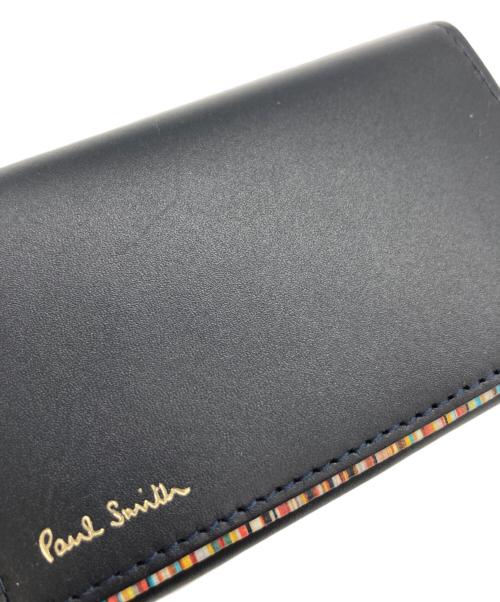PAUL SMITH（ポールスミス）Paul Smith (ポールスミス) カードケース ネイビーの古着・服飾アイテム