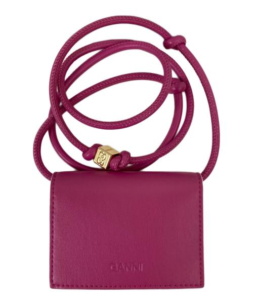 GANNI（ガニー）Ganni (ガニー) Bou Wallet On Strap ピンクの古着・服飾アイテム