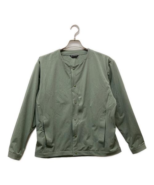 DESCENTE ALLTERRAIN（デザイント オルテライン）Descente ALLTERRAIN (デザイント オルテライン) ROUND COLLAR JACKET オリーブ サイズ:Mの古着・服飾アイテム