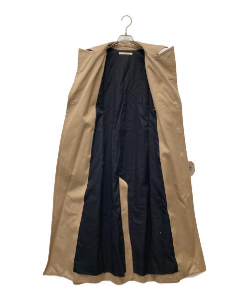 HARUNOBUMURATA（ハルノブ ムラタ）HARUNOBUMURATA (ハルノブ ムラタ) 21AWコットンギャバジンロングコート ベージュ サイズ:36の古着・服飾アイテム