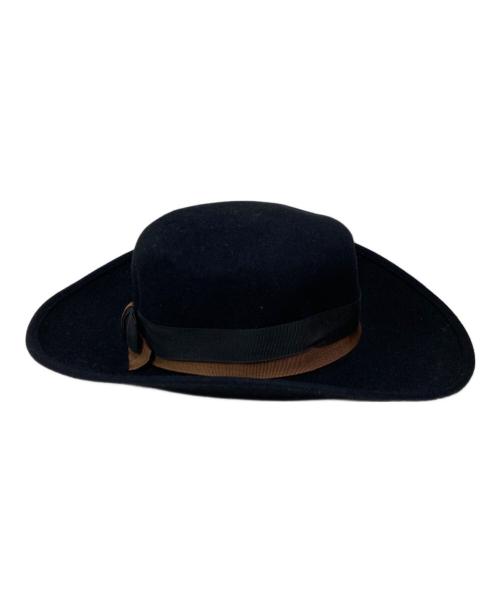 BORSALINO（ボルサリーノ）BORSALINO (ボルサリーノ) フェルトハット ブラックの古着・服飾アイテム